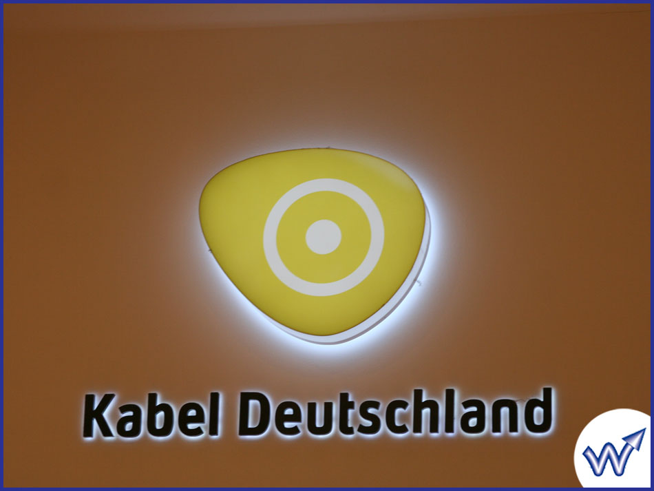 Kabel Deutschland Logo mit LED
